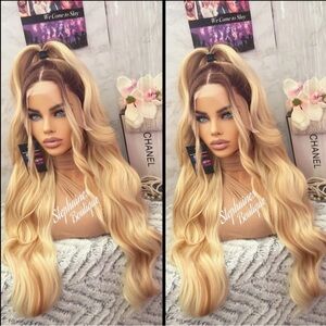 Human Hair Blended Lace Front Wig